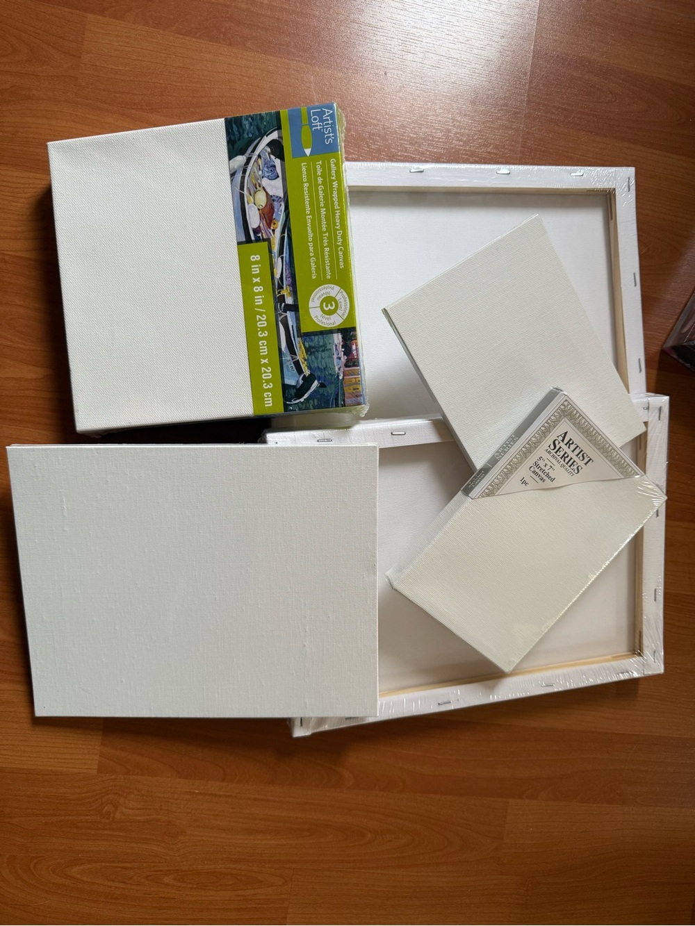 Bundle of White Artist Canvases - Multiple Sizes